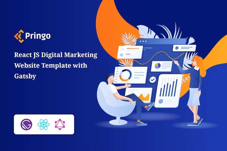 PRINGO – GATSBY MARKETING TEMPLATE